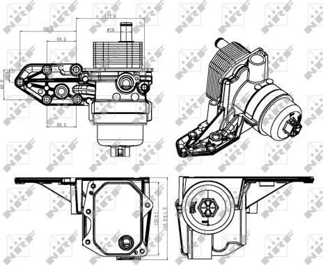 NRF 31309 - Locas filtru ulei aaoparts.ro