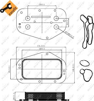 NRF 31314 - Radiator ulei, ulei motor aaoparts.ro