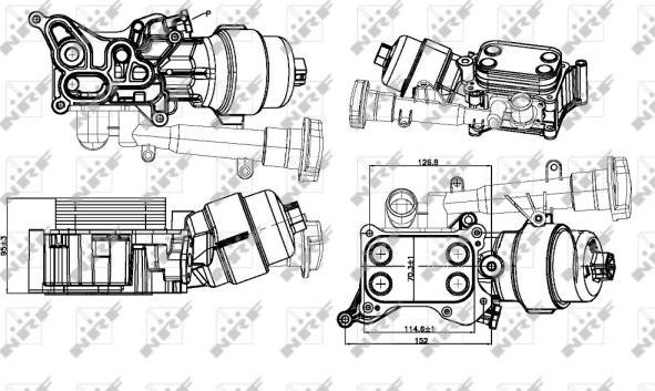 NRF 31326 - Locas filtru ulei aaoparts.ro