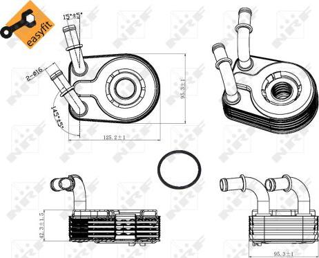 NRF 31321 - Radiator ulei, ulei motor aaoparts.ro