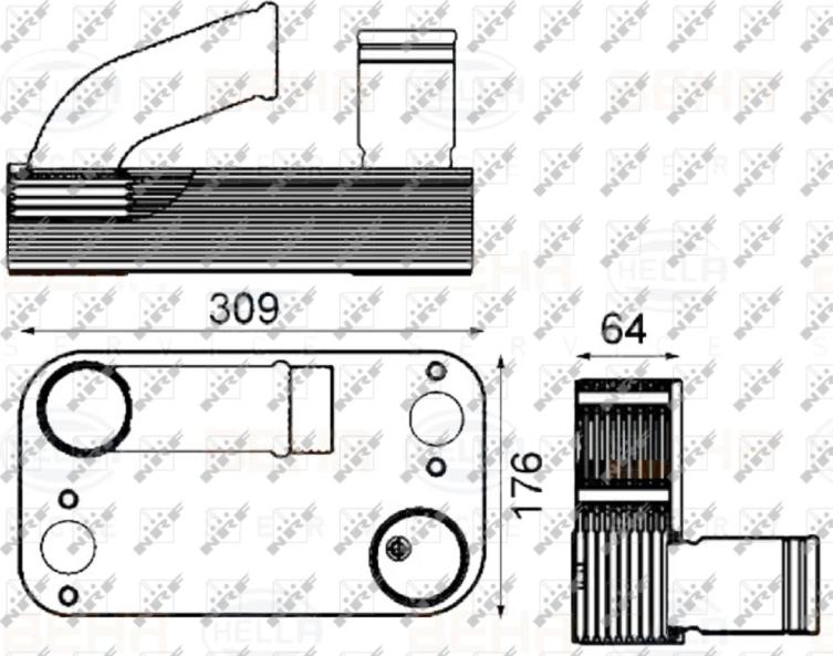 NRF 31245 - Radiator ulei, ulei motor aaoparts.ro