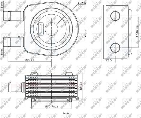 NRF 31241 - Radiator ulei, ulei motor aaoparts.ro