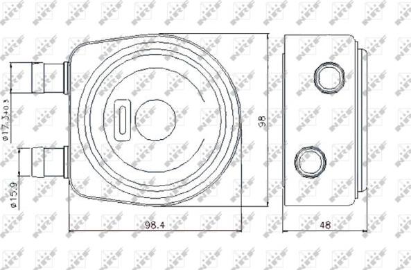 NRF 31247 - Radiator ulei, ulei motor aaoparts.ro