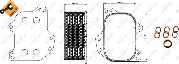 NRF 31267 - Radiator ulei, ulei motor aaoparts.ro