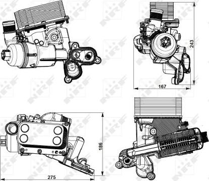 NRF 31751 - Locas filtru ulei aaoparts.ro