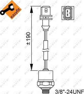 NRF 38951 - Comutator presiune, aer conditionat aaoparts.ro