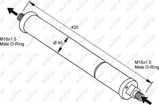 NRF 33097 - Uscator,aer conditionat aaoparts.ro