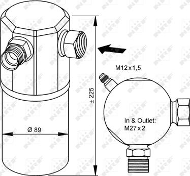 NRF 33065 - Uscator,aer conditionat aaoparts.ro