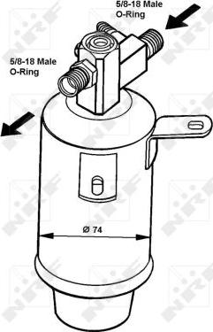 NRF 33018 - Uscator,aer conditionat aaoparts.ro