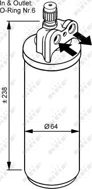 NRF 33086 - Uscator,aer conditionat aaoparts.ro