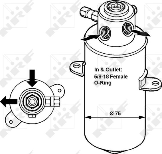 NRF 33033 - Uscator,aer conditionat aaoparts.ro