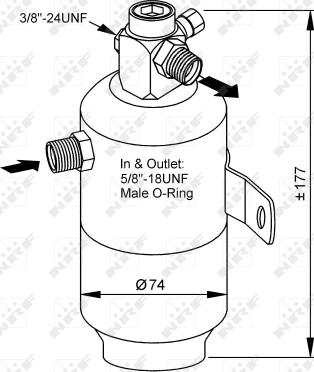 NRF 33170 - Uscator,aer conditionat aaoparts.ro