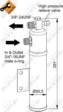 NRF 33366 - Uscator,aer conditionat aaoparts.ro