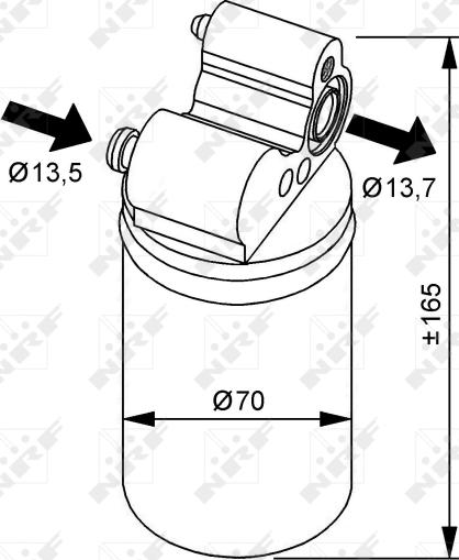 NRF 33313 - Uscator,aer conditionat aaoparts.ro