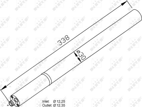 NRF 33211 - Uscator,aer conditionat aaoparts.ro