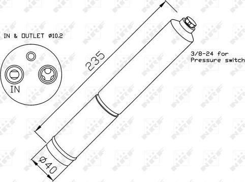 NRF 33224 - Uscator,aer conditionat aaoparts.ro