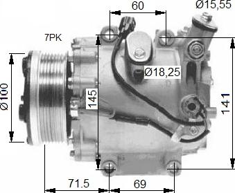 NRF 32491 - Compresor, climatizare aaoparts.ro