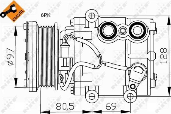 NRF 32401 - Compresor, climatizare aaoparts.ro