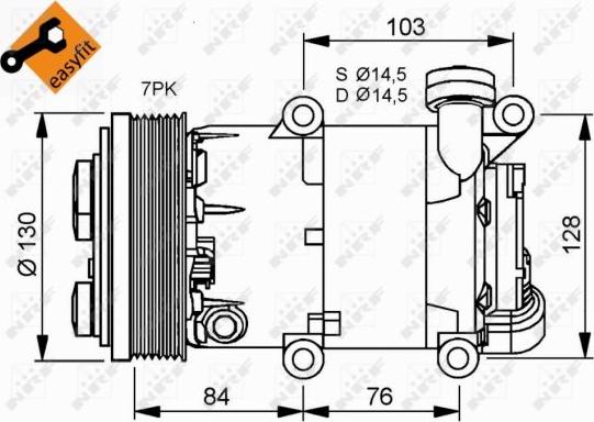 NRF 32410 - Compresor, climatizare aaoparts.ro