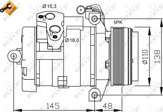 NRF 32432 - Compresor, climatizare aaoparts.ro