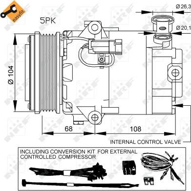 NRF 32429 - Compresor, climatizare aaoparts.ro