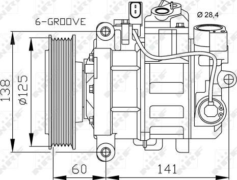 NRF 32512 - Compresor, climatizare aaoparts.ro