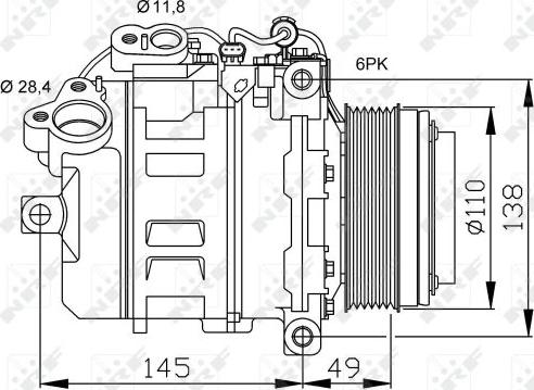 NRF 32533 - Compresor, climatizare aaoparts.ro