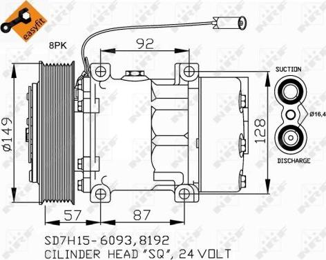 NRF 32699 - Compresor, climatizare aaoparts.ro