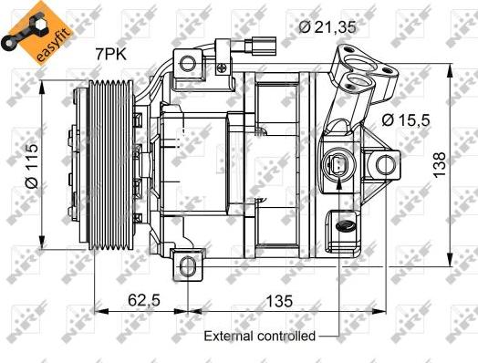 NRF 32692 - Compresor, climatizare aaoparts.ro