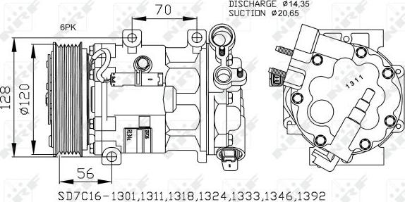 NRF 32682 - Compresor, climatizare aaoparts.ro