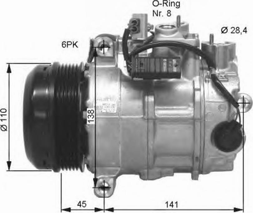 NRF 32676 - Compresor, climatizare aaoparts.ro