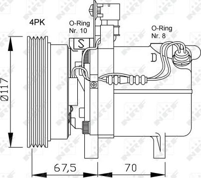 NRF 32055 - Compresor, climatizare aaoparts.ro