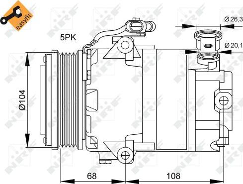 NRF 32082 - Compresor, climatizare aaoparts.ro