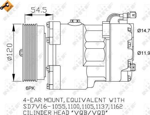 NRF 32033 - Compresor, climatizare aaoparts.ro