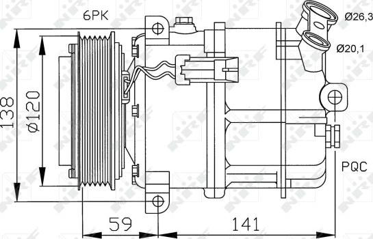 NRF 32191 - Compresor, climatizare aaoparts.ro