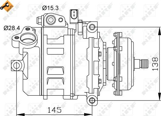 NRF 32148 - Compresor, climatizare aaoparts.ro