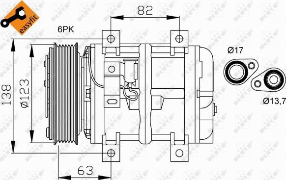 NRF 32112 - Compresor, climatizare aaoparts.ro