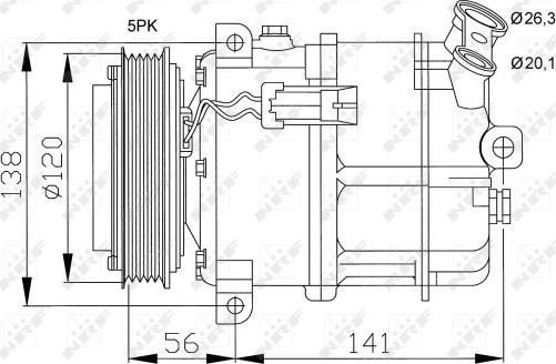 NRF 32117 - Compresor, climatizare aaoparts.ro