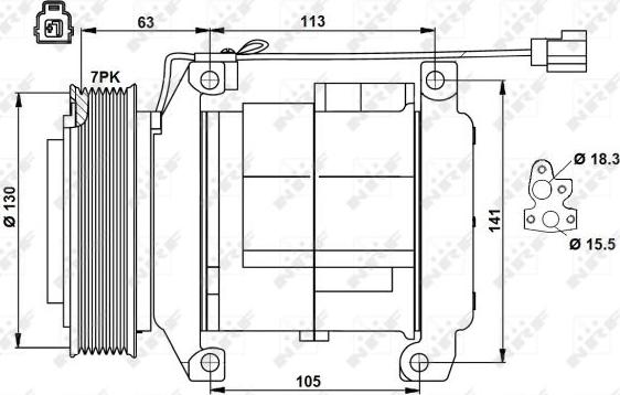 NRF 32881 - Compresor, climatizare aaoparts.ro