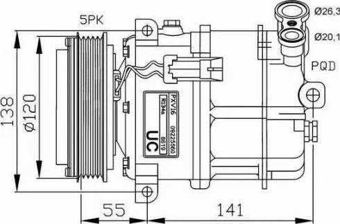 NRF 32313G - Compresor, climatizare aaoparts.ro