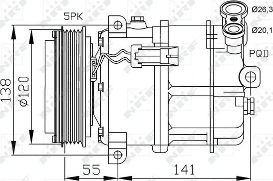 NRF 32313 - Compresor, climatizare aaoparts.ro