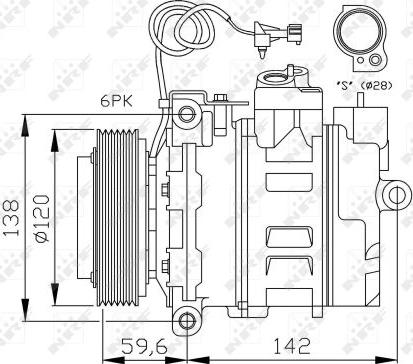 NRF 32377 - Compresor, climatizare aaoparts.ro