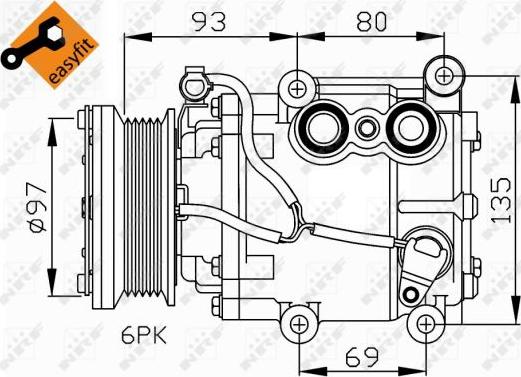 NRF 32247 - Compresor, climatizare aaoparts.ro