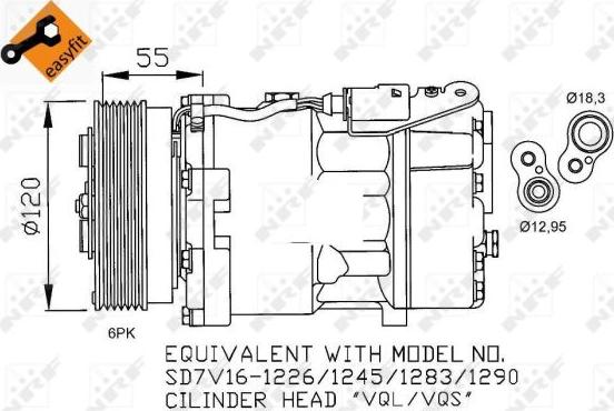 NRF 32255 - Compresor, climatizare aaoparts.ro