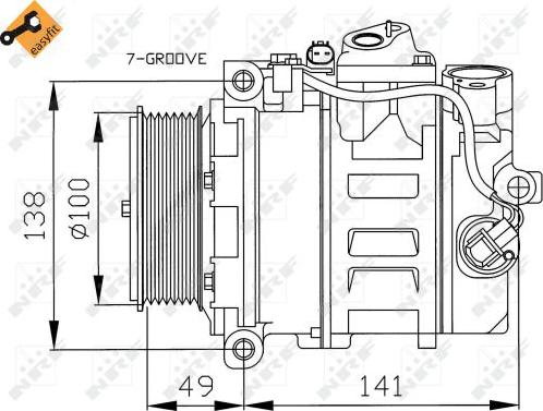 NRF 32216 - Compresor, climatizare aaoparts.ro