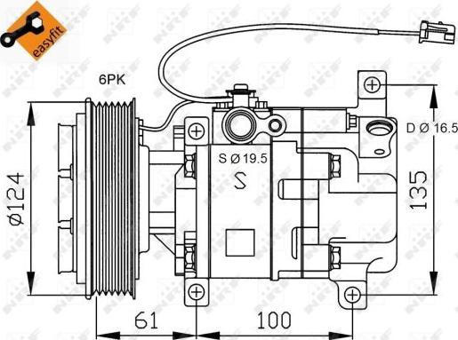 NRF 32233 - Compresor, climatizare aaoparts.ro