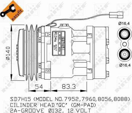 NRF 32274G - Compresor, climatizare aaoparts.ro