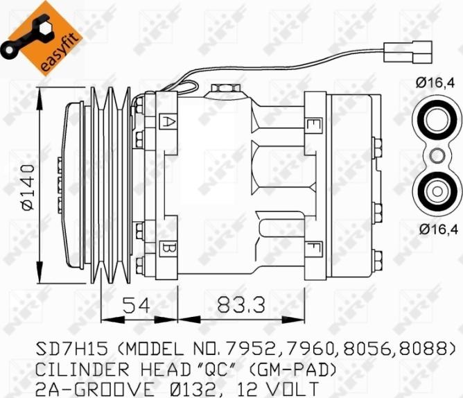 NRF 32274 - Compresor, climatizare aaoparts.ro