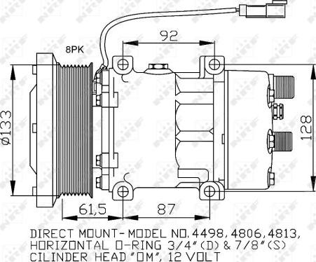 NRF 32758 - Compresor, climatizare aaoparts.ro