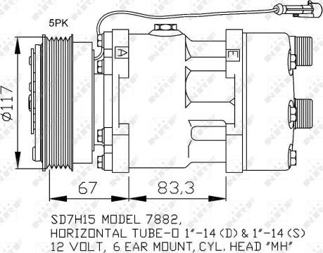 NRF 32779 - Compresor, climatizare aaoparts.ro